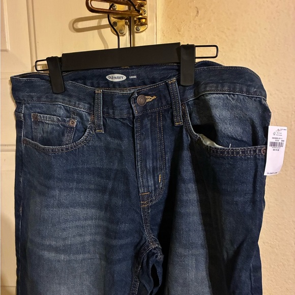 Old Navy Blue Relaxed Jeans Classic Style - Picture 2 of 2